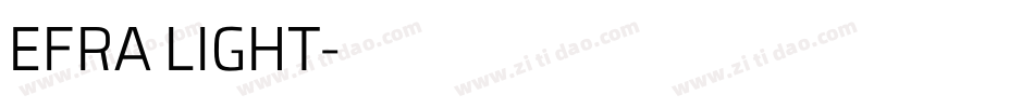 EFRA LIGHT字体转换
